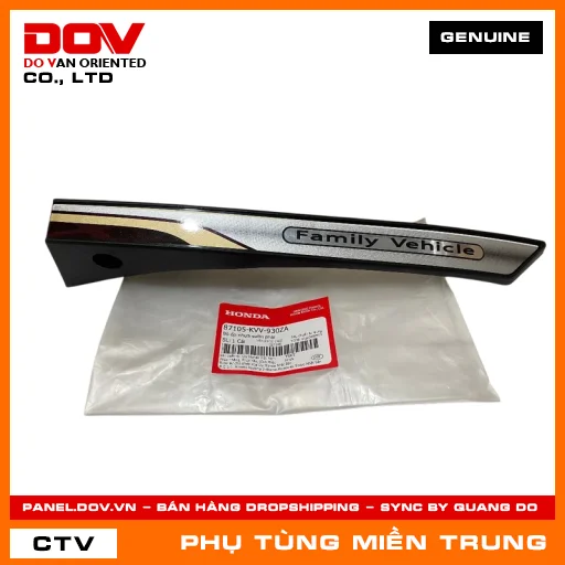 BỘ ỐP NHỰA SƯỜN PHẢI HONDA CHÍNH HÃNG (MÃ: 87105KVV930ZA) — 87105KVV930ZA
