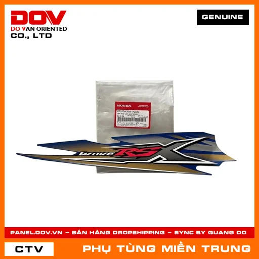 TEM A ỐP SƯỜN PHẢI *B206M* HONDA CHÍNH HÃNG (MÃ: 87105KWWV00ZC) — 87105KWWV00ZC