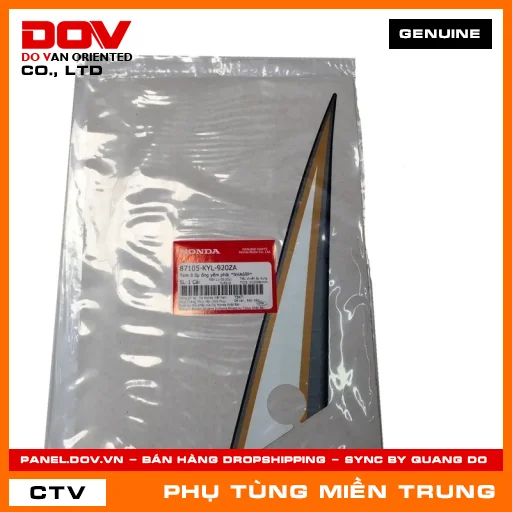TEM B ỐP ỐNG YẾM PHẢI *NHA69P* HONDA CHÍNH HÃNG (MÃ: 87105KYL920ZA) — 87105KYL920ZA