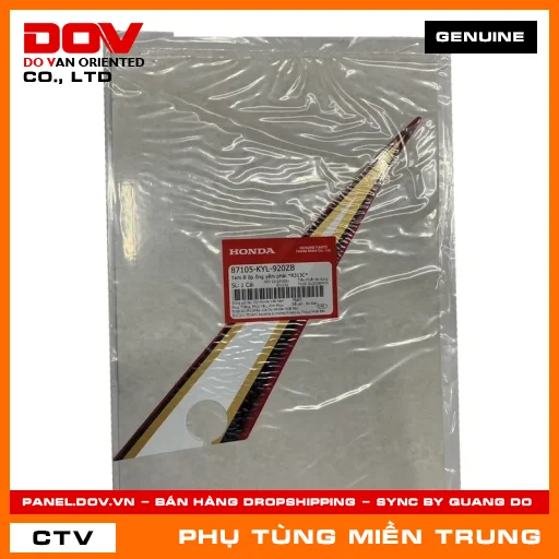 TEM B ỐP ỐNG YẾM PHẢI *R313C* HONDA CHÍNH HÃNG (MÃ: 87105KYL920ZB) — 87105KYL920ZB