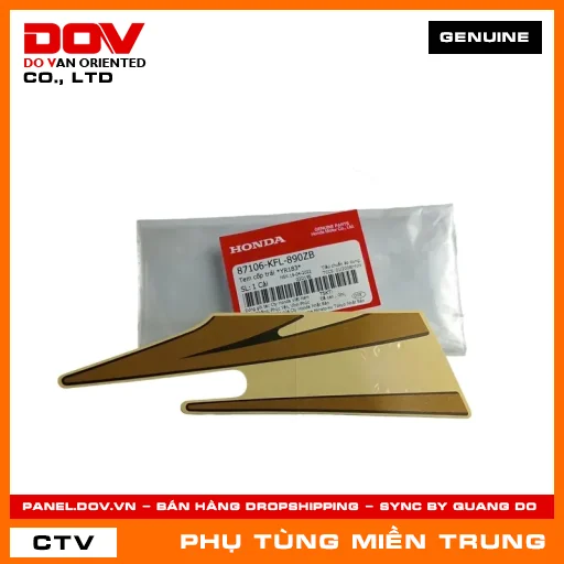 TEM CỐP TRÁI *YR183* HONDA CHÍNH HÃNG (MÃ: 87106KFL890ZB) — 87106KFL890ZB