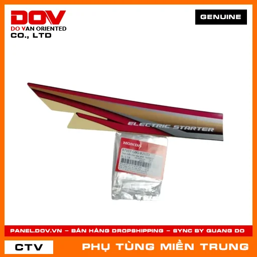 TEM CHẮN BÙN SAU PHẢI *R150CU* HONDA CHÍNH HÃNG (MÃ: 87107GBGB20ZD) — 87107GBGB20ZD