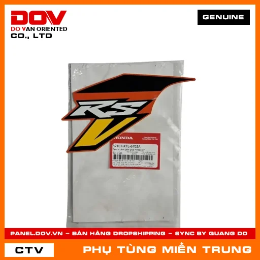 TEM B CÁNH YẾM PHẢI *PB373M* HONDA CHÍNH HÃNG (MÃ: 87107KTL670ZA) — 87107KTL670ZA