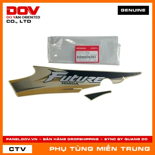 TEM ỐP SƯỜN TRÁI *YR183M* HONDA CHÍNH HÃNG (MÃ: 87108KFL830ZC) — 87108KFL830ZC