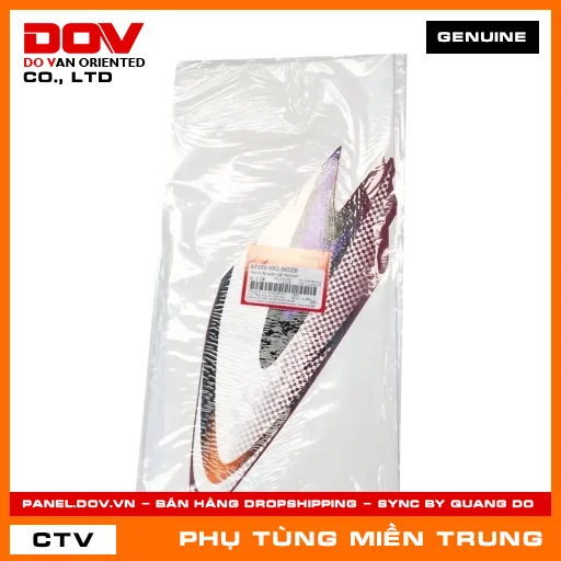 TEM A ỐP SƯỜN TRÁI *R203M* HONDA CHÍNH HÃNG (MÃ: 87108KRS860ZB) — 87108KRS860ZB