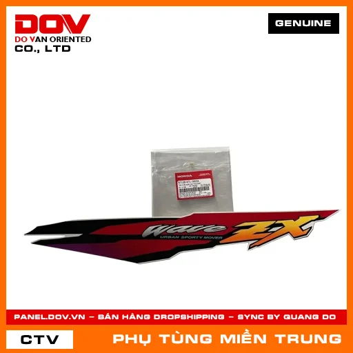 TEM A ỐP SƯỜN TRÁI *NH193P* HONDA CHÍNH HÃNG (MÃ: 87108KTL780ZA) — 87108KTL780ZA