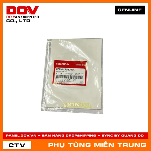 TEM ỐP ĐUÔI SAU HONDA CHÍNH HÃNG (MÃ: 87110KFL830ZA) — 87110KFL830ZA