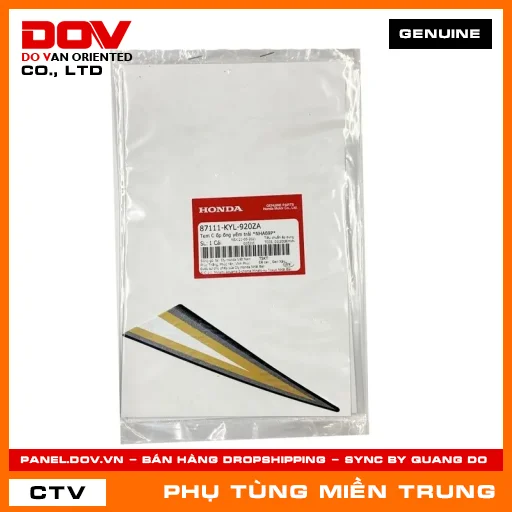 TEM C ỐP ỐNG YẾM TRÁI *NHA69P* HONDA CHÍNH HÃNG (MÃ: 87111KYL920ZA) — 87111KYL920ZA