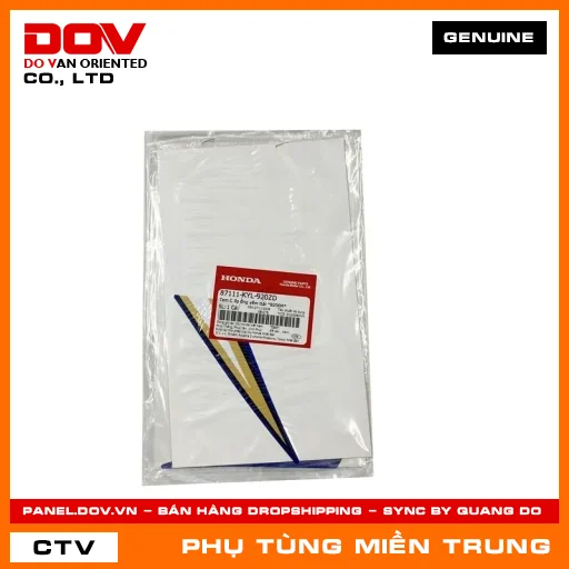 TEM C ỐP ỐNG YẾM TRÁI *B206M* HONDA CHÍNH HÃNG (MÃ: 87111KYL920ZD) — 87111KYL920ZD