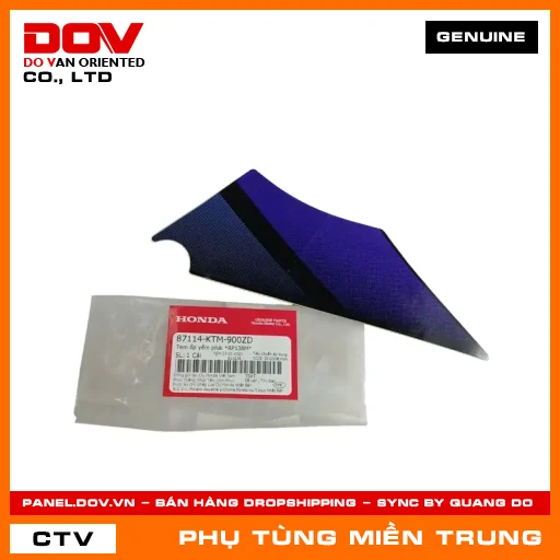 TEM ỐP YẾM PHẢI *RP138M* HONDA CHÍNH HÃNG (MÃ: 87114KTM900ZD) — 87114KTM900ZD