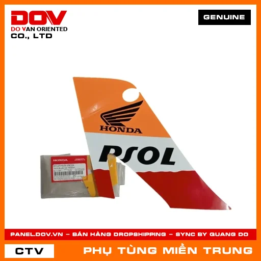 TEM A ỐP YẾM TRÁI *PB383M* HONDA CHÍNH HÃNG (MÃ: 87114KVRV80ZA) — 87114KVRV80ZA