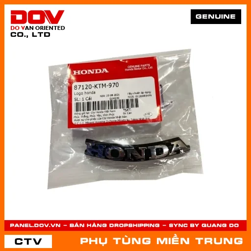LOGO HONDA HONDA CHÍNH HÃNG (MÃ: 87120KTM970) — 87120KTM970