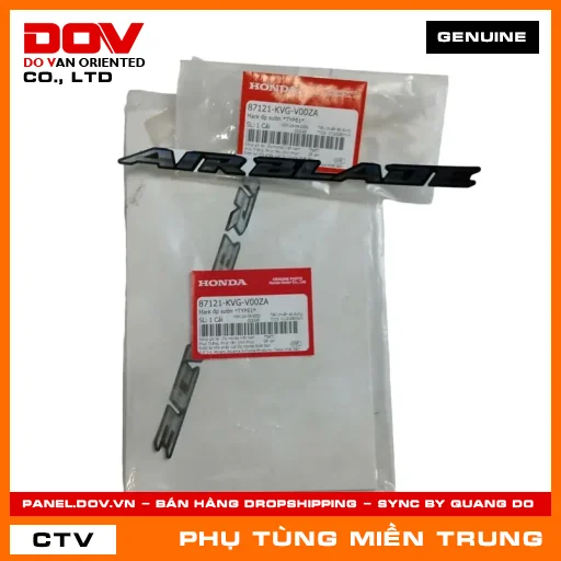 MARK ỐP SƯỜN *TYPE1* HONDA CHÍNH HÃNG (MÃ: 87121KVGV00ZA) — 87121KVGV00ZA