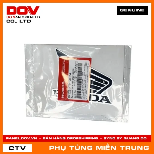 TEM CÁNH CHIM YẾM PHẢI *R315P* HONDA CHÍNH HÃNG (MÃ: 87122KTM980ZA) — 87122KTM980ZA