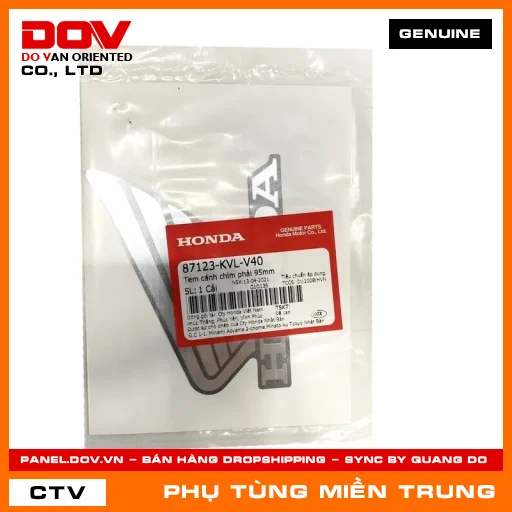 TEM CÁNH CHIM PHẢI 95MM HONDA CHÍNH HÃNG (MÃ: 87123KVLV40) — 87123KVLV40