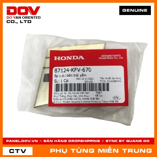 ỐP C.D.I BÊN TRÁI YẾM HONDA CHÍNH HÃNG (MÃ: 87124KFV670) — 87124KFV670