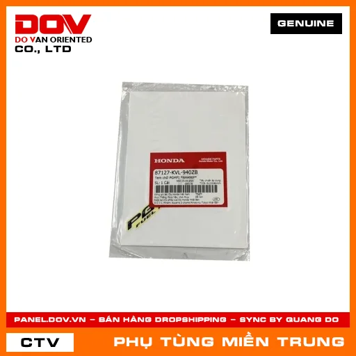 TEM CHỮ PGMFI *NHA96P* HONDA CHÍNH HÃNG (MÃ: 87127KVL940ZB) — 87127KVL940ZB