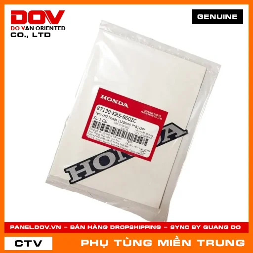 TEM CHỮ HONDA (120MM) P*B142P* HONDA CHÍNH HÃNG (MÃ: 87130KRS860ZC) — 87130KRS860ZC