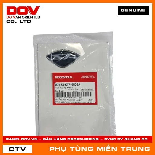 TEM MẶT NẠ *NH1* HONDA CHÍNH HÃNG (MÃ: 87133KTF980ZA) — 87133KTF980ZA