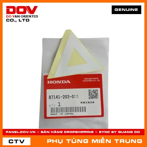 TEM CHẮN BÙN SAU HONDA CHÍNH HÃNG (MÃ: 87141202000) — 87141202000