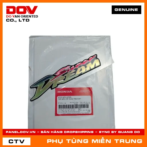 TEM NỔI CỐP R150,*PB373M* HONDA CHÍNH HÃNG (MÃ: 87215KFV670ZA) — 87215KFV670ZA