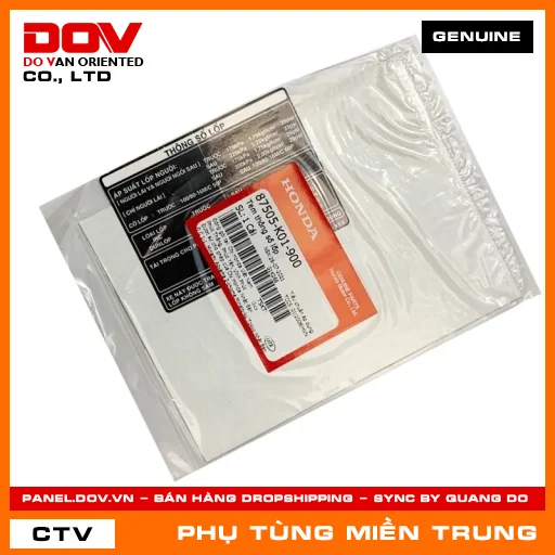 TEM THÔNG SỐ LỐP HONDA CHÍNH HÃNG (MÃ: 87505K01900) — 87505K01900