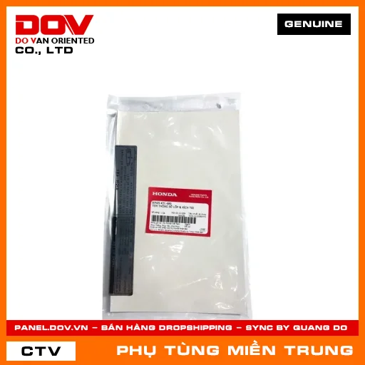 TEM THÔNG SỐ LỐP & XÍCH TẢI HONDA CHÍNH HÃNG (MÃ: 87505KTL680) — 87505KTL680