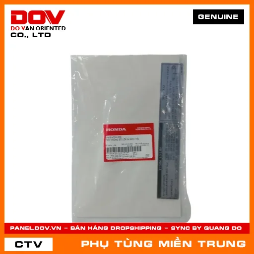 TEM THÔNG SỐ LỐP & XÍCH TẢI HONDA CHÍNH HÃNG (MÃ: 87505KTM900) — 87505KTM900