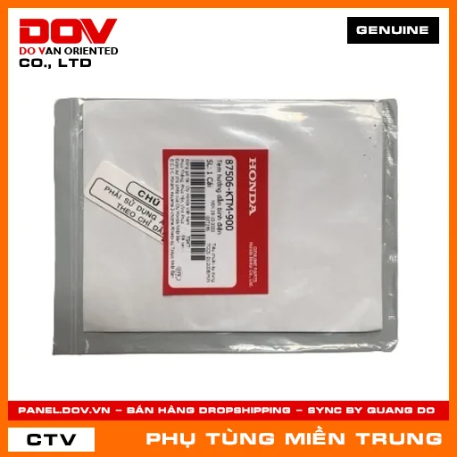 TEM HƯỚNG DẪN BÌNH ĐIỆN HONDA CHÍNH HÃNG (MÃ: 87506KTM900) — 87506KTM900