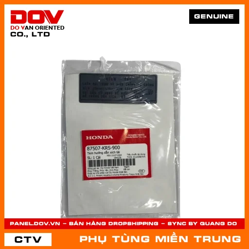 TEM HƯỚNG DẪN XÍCH TẢI HONDA CHÍNH HÃNG (MÃ: 87507KRS900) — 87507KRS900