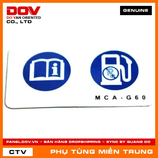TEM HƯỚNG DẪN NHIÊN LIỆU HONDA CHÍNH HÃNG (MÃ: 87586MCAG60) — 87586MCAG60