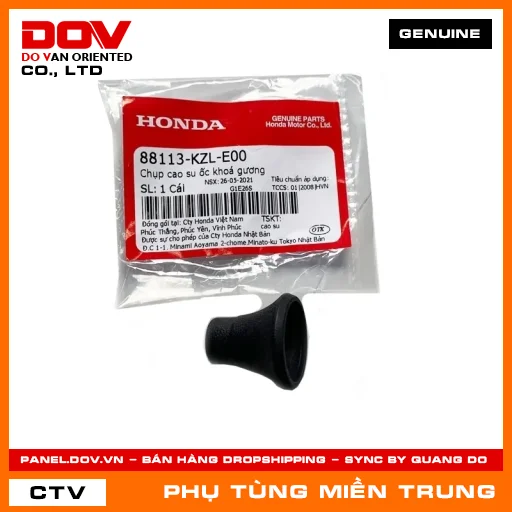 CHỤP CAO SU ỐC KHOÁ GƯƠNG HONDA CHÍNH HÃNG (MÃ: 88113KZLE00) — 88113KZLE00