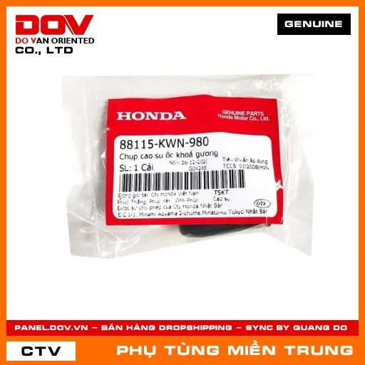 CHỤP CAO SU ỐC KHOÁ GƯƠNG HONDA CHÍNH HÃNG (MÃ: 88115KWN980) — 88115KWN980