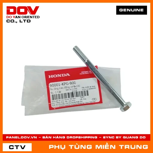 BU LÔNG TREO ĐỘNG CƠ 8X100 HONDA CHÍNH HÃNG (MÃ: 90001KPG900) — 90001KPG900