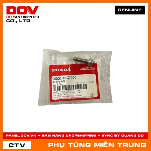 BU LÔNG 6X22 HONDA CHÍNH HÃNG (MÃ: 90001MGZJ00) — 90001MGZJ00
