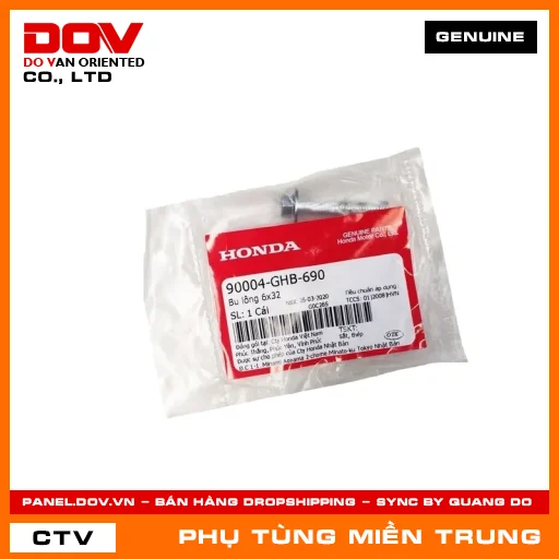 BU LÔNG 6X32 HONDA CHÍNH HÃNG (MÃ: 90004GHB690) — 90004GHB690