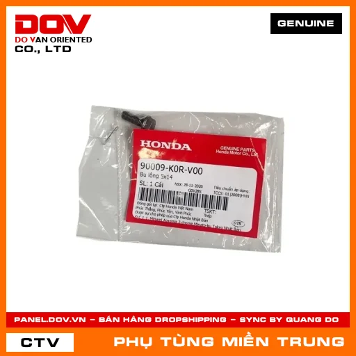 BU LÔNG 5X14 HONDA CHÍNH HÃNG (MÃ: 90009K0RV00) — 90009K0RV00