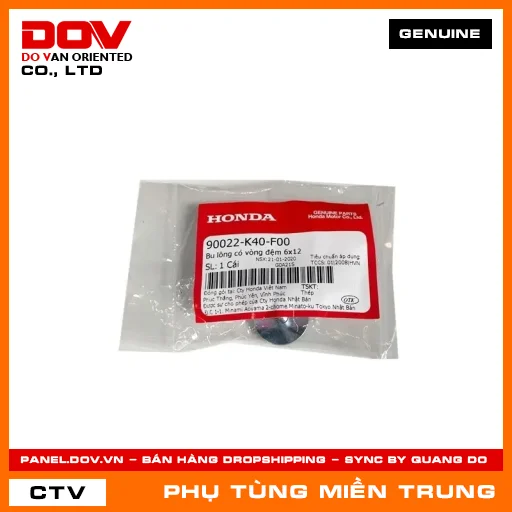 BU LÔNG CÓ VÒNG ĐỆM 6X12 HONDA CHÍNH HÃNG (MÃ: 90022K40F00) — 90022K40F00