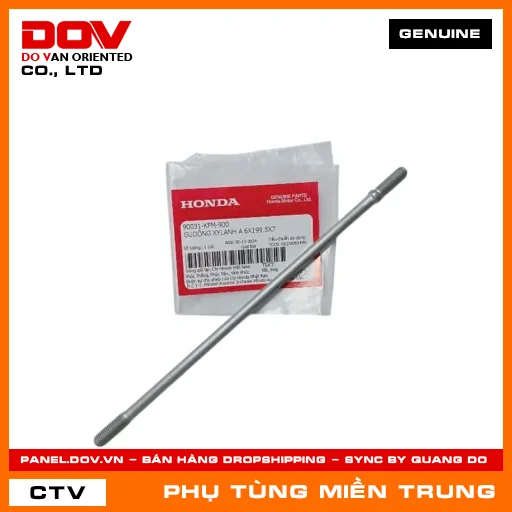 GUDÔNG XYLANH A 6X199.5X7 HONDA CHÍNH HÃNG (MÃ: 90031KFM900) — 90031KFM900