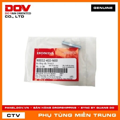BU LÔNG CẤY 7X16.5 HONDA CHÍNH HÃNG (MÃ: 90032K0JN00) — 90032K0JN00