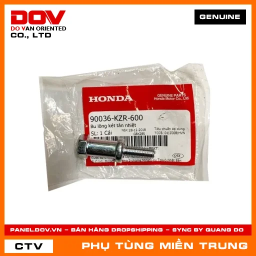 BU LÔNG KÉT TẢN NHIỆT HONDA CHÍNH HÃNG (MÃ: 90036KZR600) — 90036KZR600