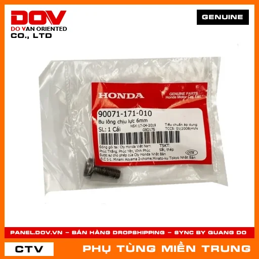 BU LÔNG CHỊU LỰC 6MM HONDA CHÍNH HÃNG (MÃ: 90071171010) — 90071171010