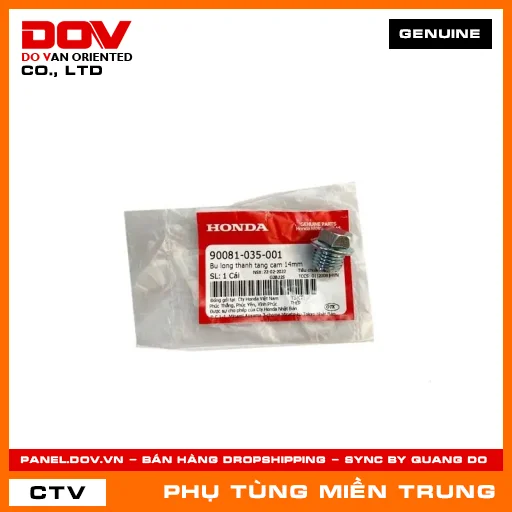 BU LONG THANH TANG CAM 14MM HONDA CHÍNH HÃNG (MÃ: 90081035001) — 90081035001