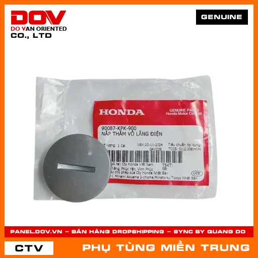 NẮP THĂM VÔ LĂNG ĐIỆN HONDA CHÍNH HÃNG (MÃ: 90087KPK900) — 90087KPK900