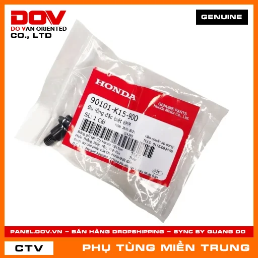 BU LÔNG ĐẶC BIỆT 6MM HONDA CHÍNH HÃNG (MÃ: 90101K15900) — 90101K15900