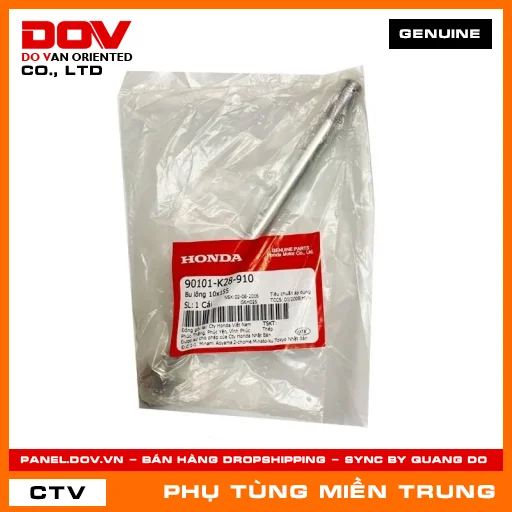 BU LÔNG 10X155 HONDA CHÍNH HÃNG (MÃ: 90101K28910) — 90101K28910