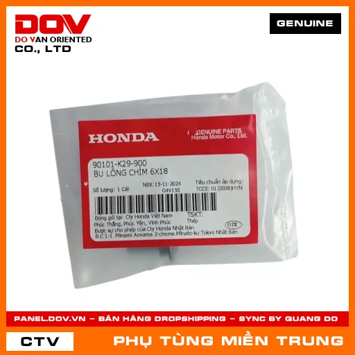BU LÔNG CHÌM 6X18 HONDA CHÍNH HÃNG (MÃ: 90101K29900) — 90101K29900