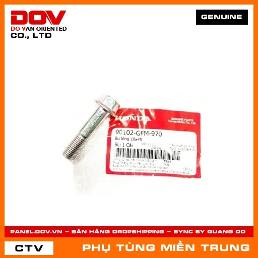 BU LÔNG 10X45 HONDA CHÍNH HÃNG (MÃ: 90102GFM970) — 90102GFM970