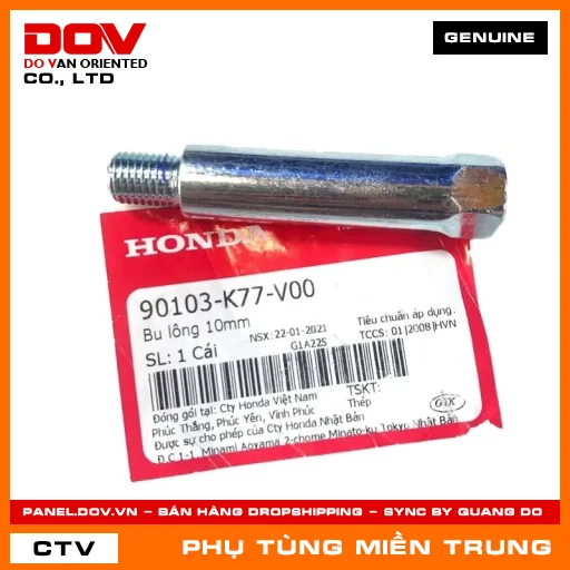 BU LÔNG 10MM HONDA CHÍNH HÃNG (MÃ: 90103K77V00) — 90103K77V00