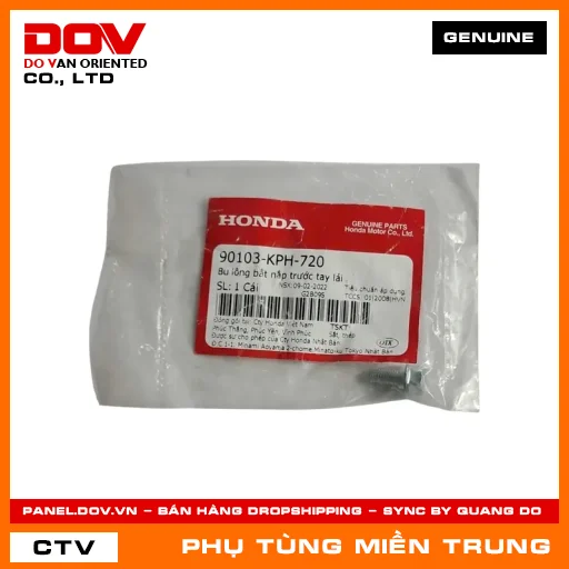 BU LÔNG BẮT NẮP TRƯỚC TAY LÁI HONDA CHÍNH HÃNG (MÃ: 90103KPH720) — 90103KPH720